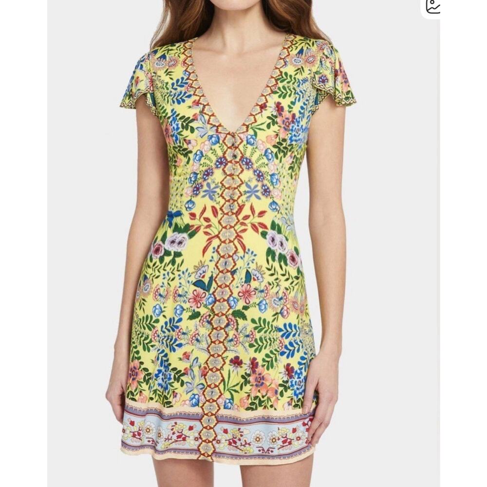 alice + olicia Floral print jacquard Dress Size 8 lightweight